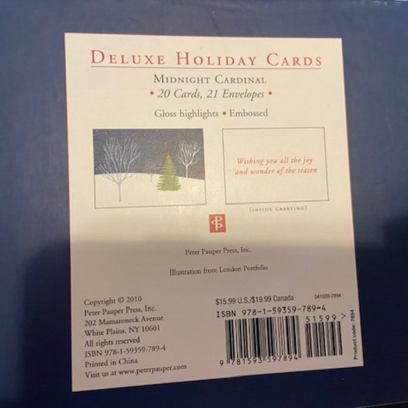 CHRISTMAS CARDS from Peter Pauper Press - Picture 4 of 4